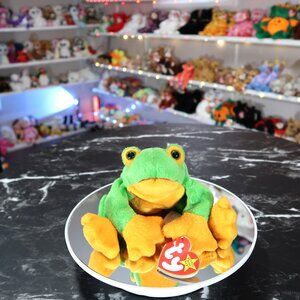 Ty Beanie Baby - Smoochy the Frog | MWMT - New Mint Tags | Rare | Vintage